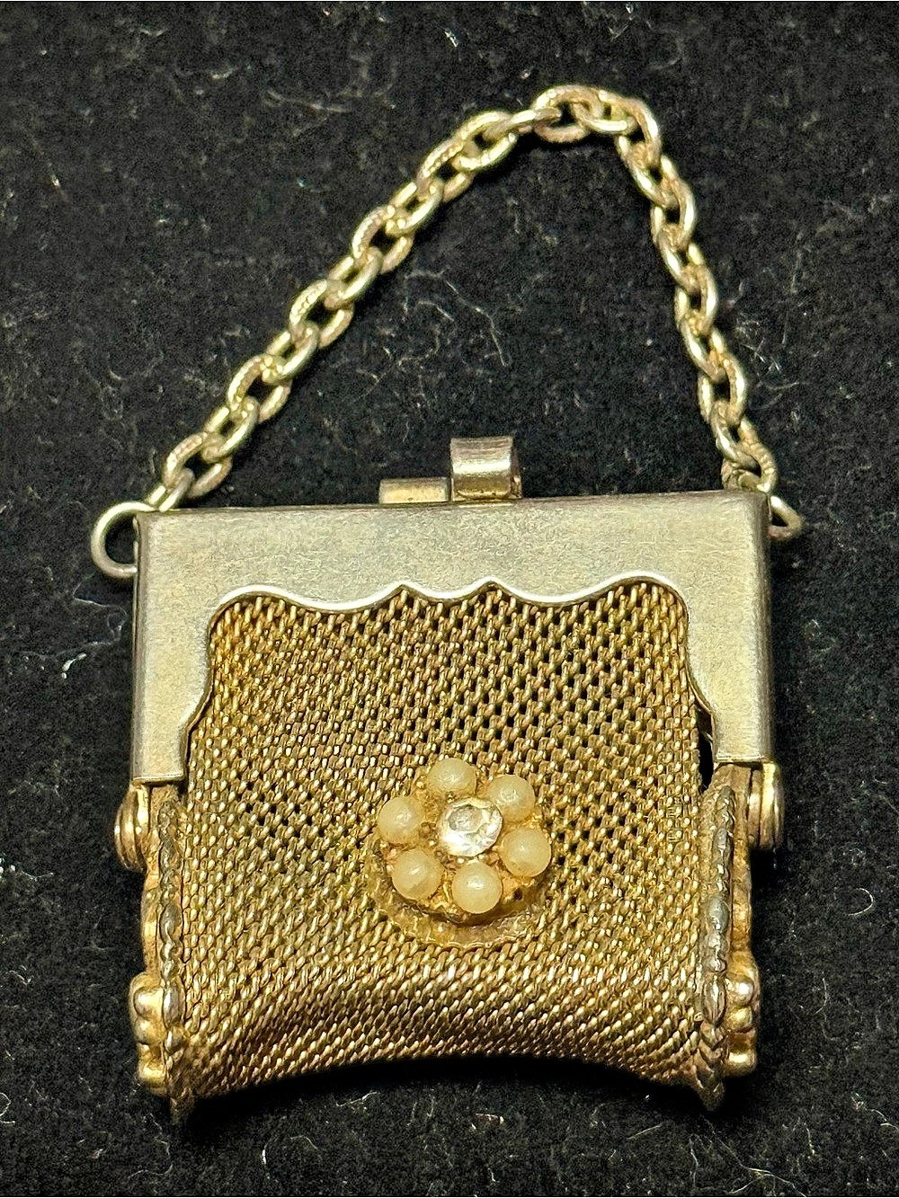 Gold Mesh Chain Mini Bag